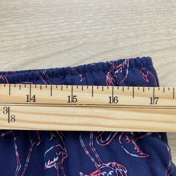 Van Heusen Lux Touch Flamingo Sleepwear Sleep Shorts Men L Navy Pink Pockets NWT - Picture 7 of 10